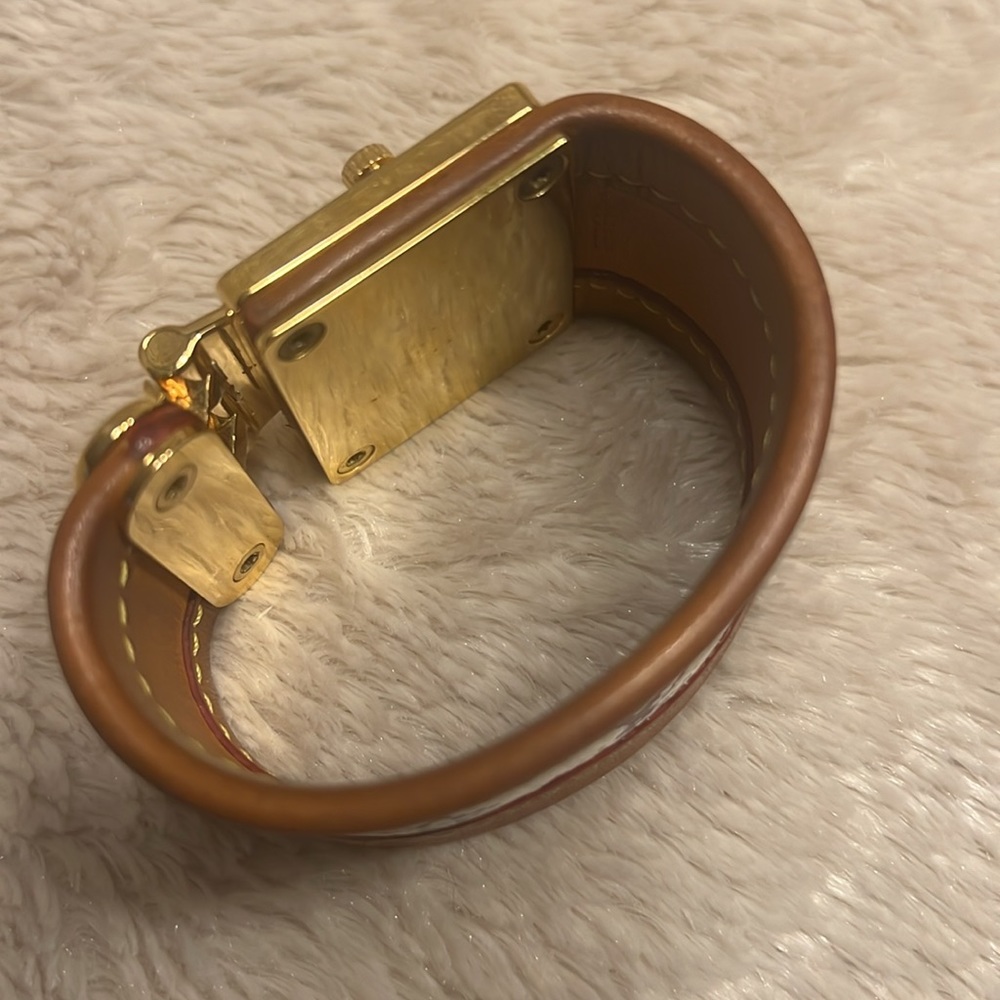 LOUIS VUITTON X TAKASHI MURAKAMI Leather Cuff Bracelet Unisex - Picture 8 of 13